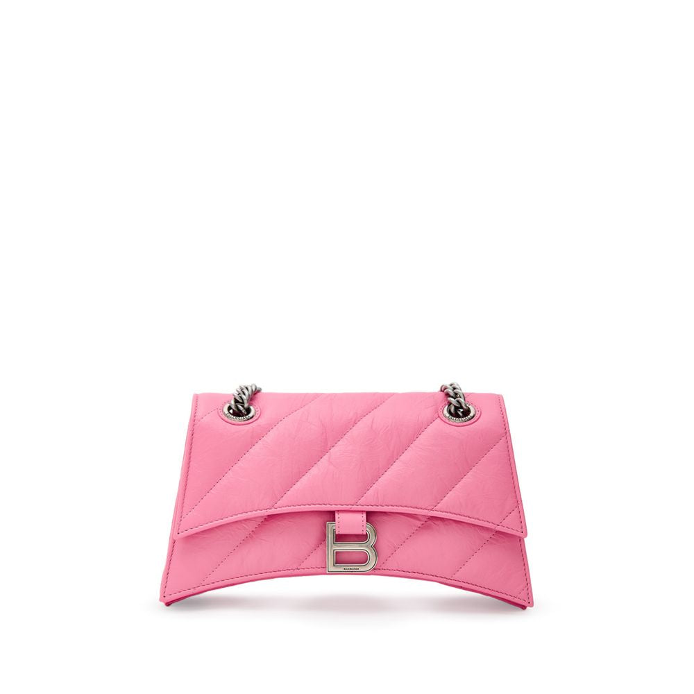 Balenciaga Pembe Deri Omuz Çantası